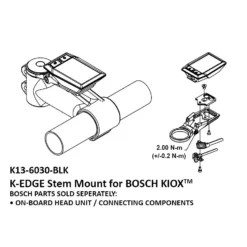 K-Edge BOSCH Kiox Stem Mount 31,8mm - Black -Aanbiedingen Rijwiel Delen Winkel k edge bosch kiox stem e bike mount 5 1127574