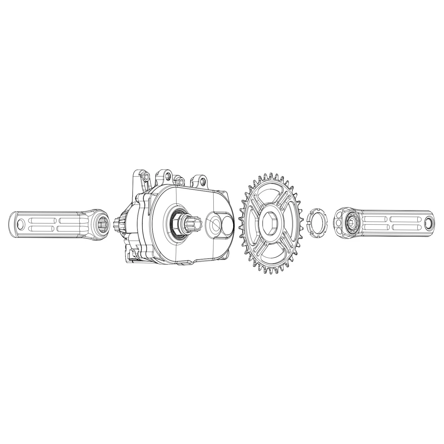 Rotor EKAPIC Crank Arms - EMTB | ISIS - For Brose Mag (QF 170 Mm) 5 Rotor EKAPIC Crank Arms - EMTB | ISIS - For Brose Mag (QF 170 Mm) - Afbeelding 3