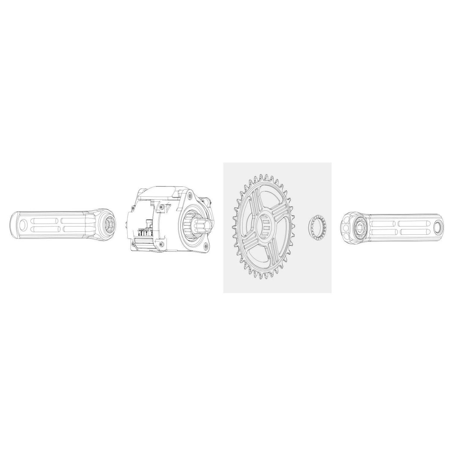 Rotor Direct Mount EMTB Chainring - Round | For Fazua Evation - ERing - New Logo 5 Rotor Direct Mount EMTB Chainring - Round | For Fazua Evation - ERing - New Logo - Afbeelding 3