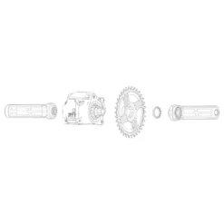 Rotor EKAPIC Crank Arms - EMTB | ISIS - For Brose Mag (QF 184 Mm) / Fazua Evation (QF 169 Mm) 8 Rotor EKAPIC Crank Arms - EMTB | ISIS - For Brose Mag (QF 184 Mm) / Fazua Evation (QF 169 Mm) -Aanbiedingen Rijwiel Delen Winkel rotor ekapic crankset for fazua brose construction 1258631